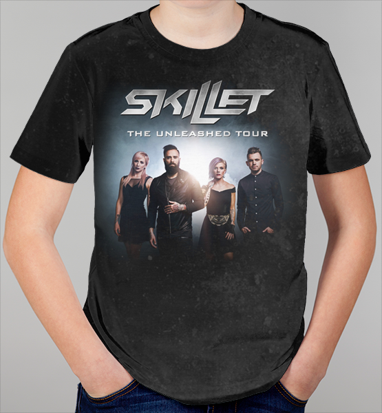 Детская 3D футболка "Skillet"