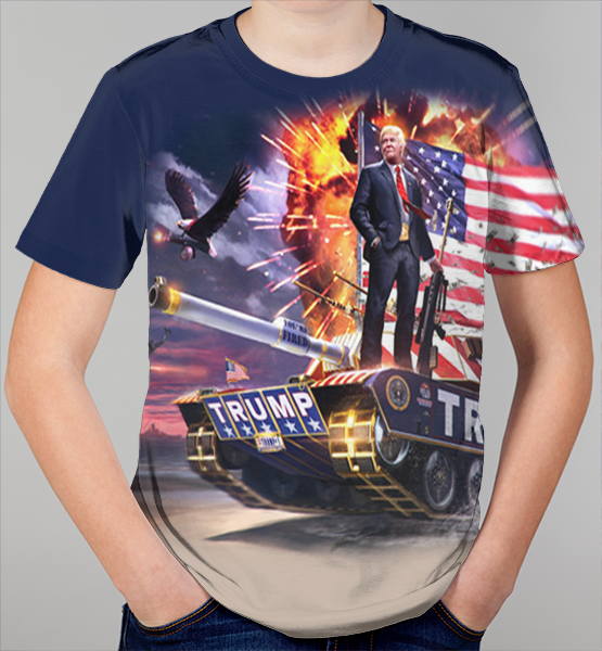 Детская 3D футболка "Трамп"