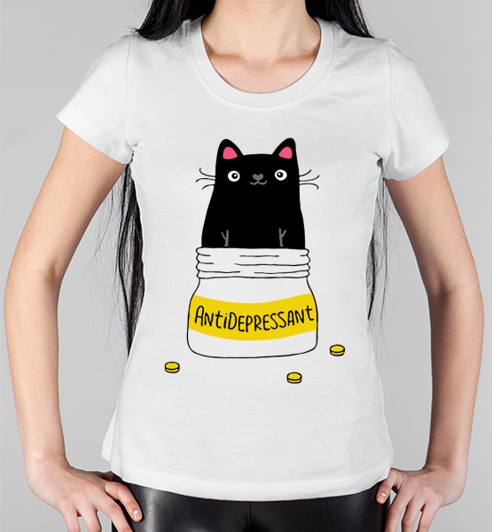 Женская футболка "Antidepressant"