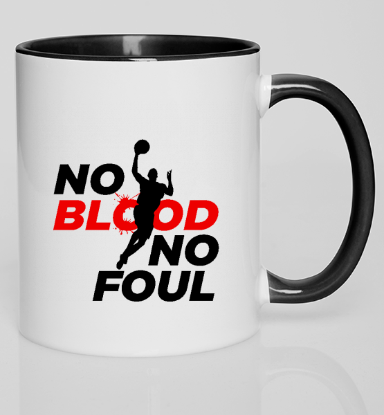 Цветная кружка "No blood No foul"
