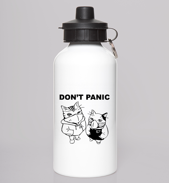 Фляга "Коты Don't panic"