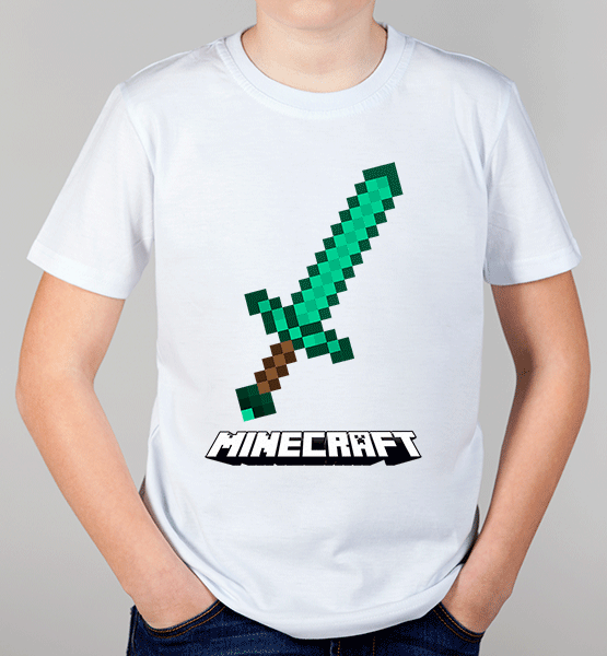 Детская футболка "Меч Маинкрафт (Minecraft)"