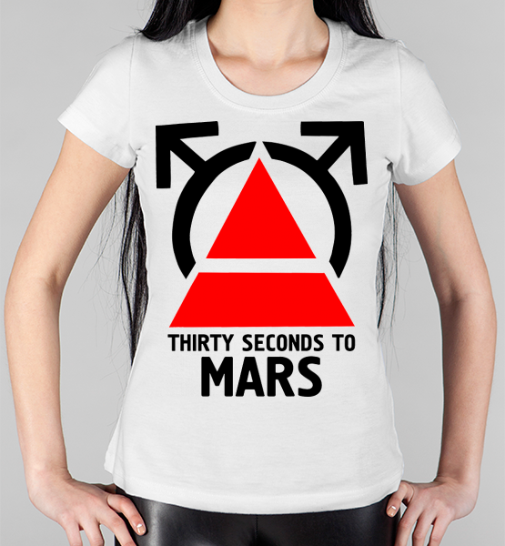 Женская футболка "30 seconds to mars 4"