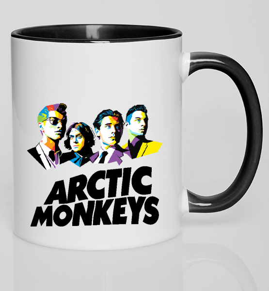 Цветная кружка "Arctic monkeys (поп-арт)"