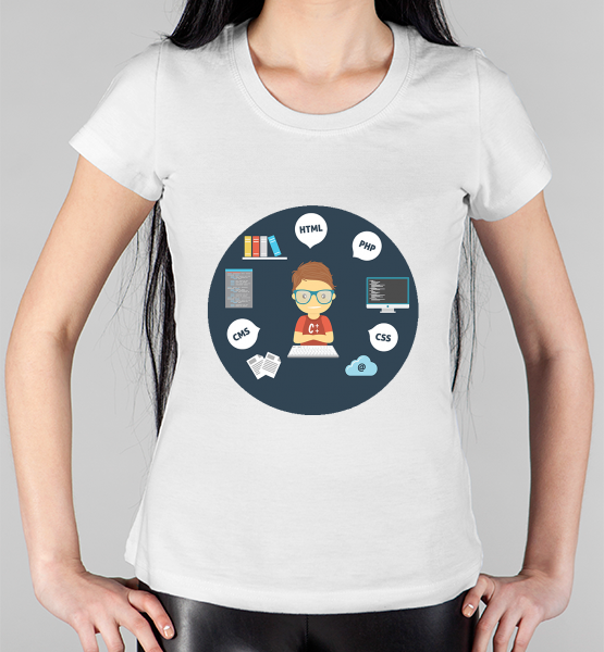 Женская футболка "Программер"