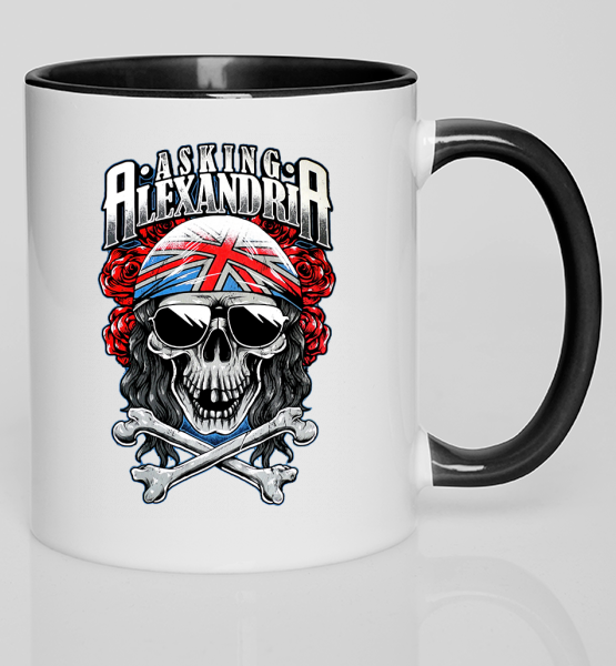 Цветная кружка "Asking Alexandia Череп"