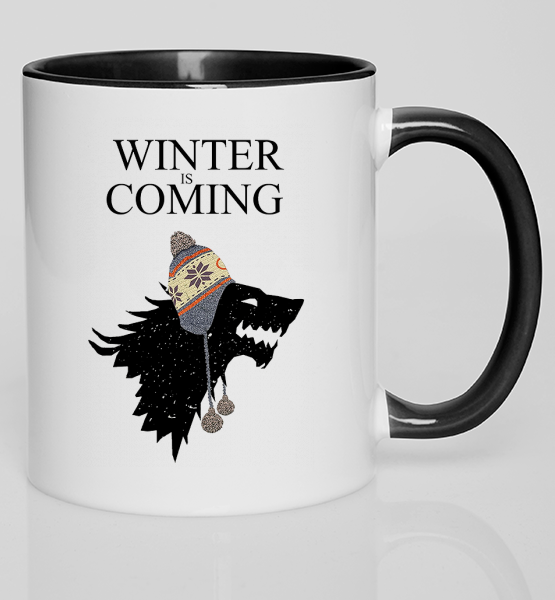 Цветная кружка "Winter is coming (Games of thrones)"