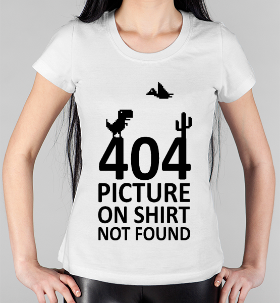 Женская футболка "404 error"