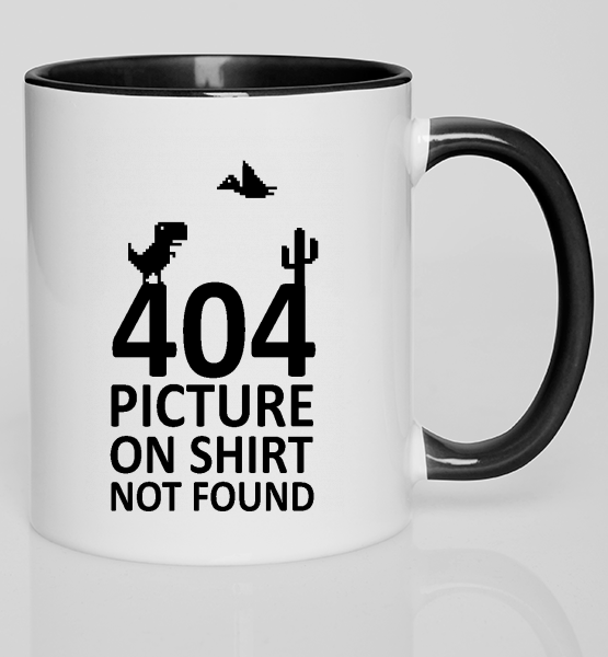 Цветная кружка "404 error"