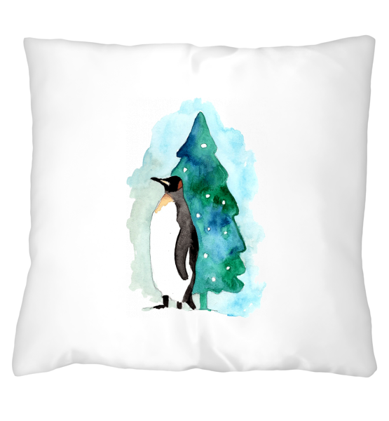 Подушка "Новогодний пингвин"