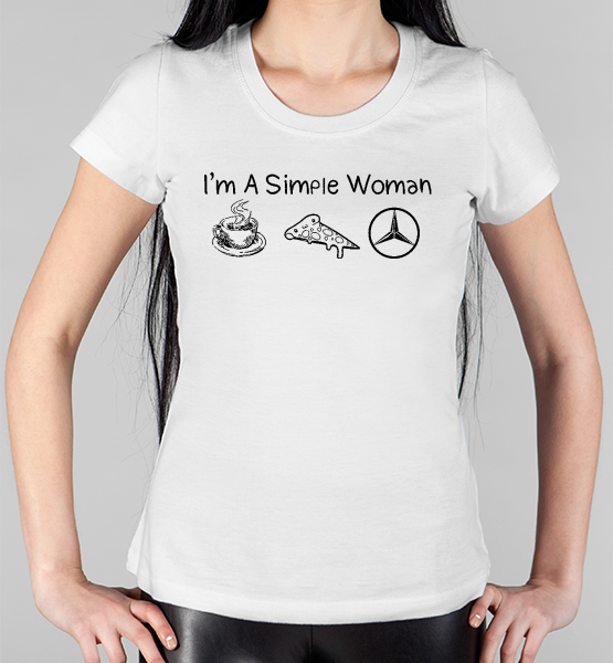 Женская футболка "I'am a simple woman"