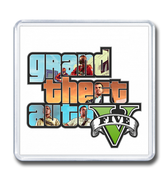 Магнит 65×65 "GTA 5 (Grand Theft Auto)"