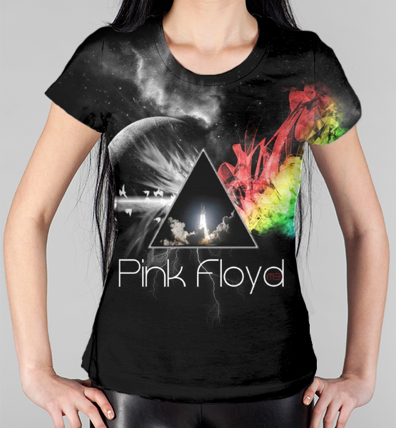 Женская 3D футболка "Pink Floyd"