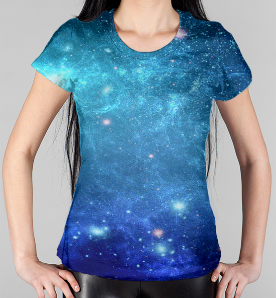 Женская 3D футболка "Звезды"