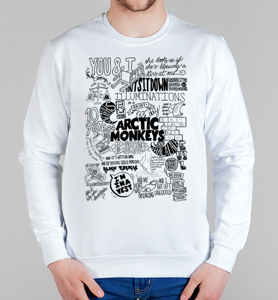 Свитшот "Arctic monkeys Art"