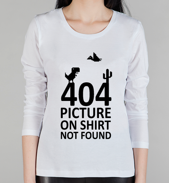 Женский лонгслив "404 error"
