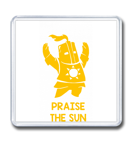 Магнит 65×65 "Praise the sun"