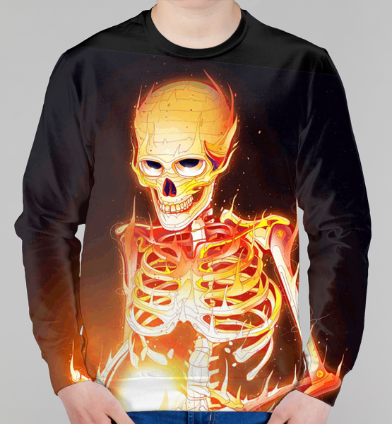 Детские 3D свитшот "Скилет"