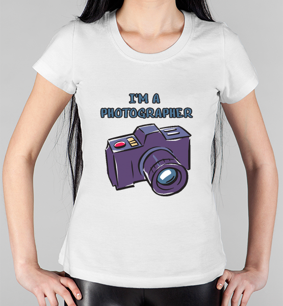 Женская футболка "I'm a photographer"