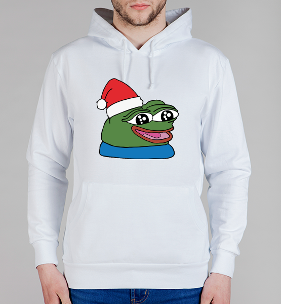 Мужская толстовка Pepe happy new year