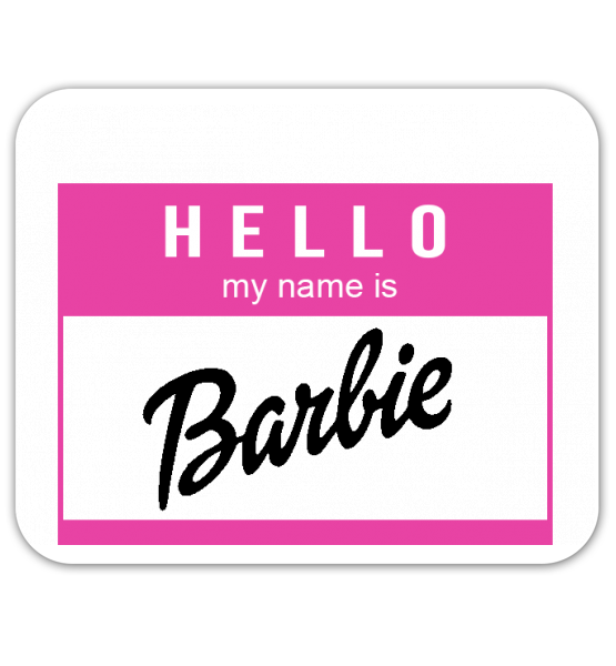Коврик для мышки "My name is Barbie"