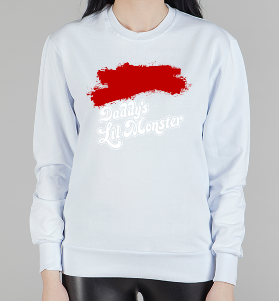 Женский свитшот Daddy's lil monster