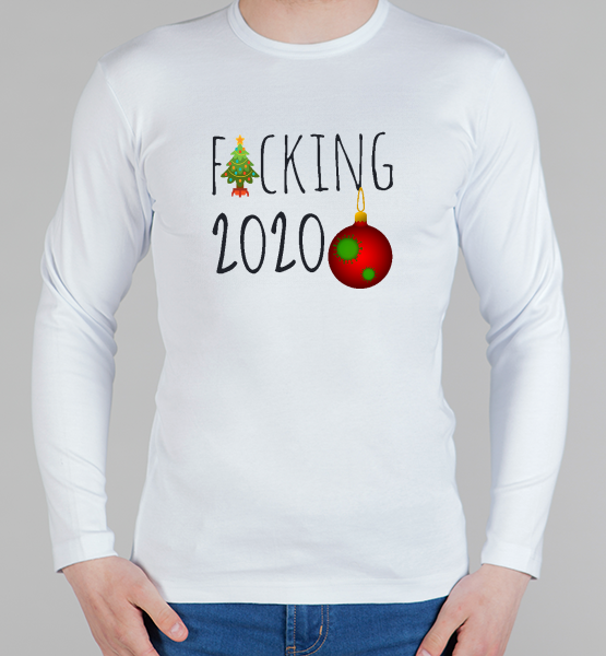 Мужской лонгслив "F.cking 2020"
