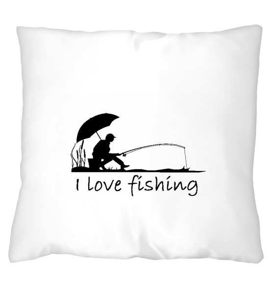 Подушка "I love fishing"