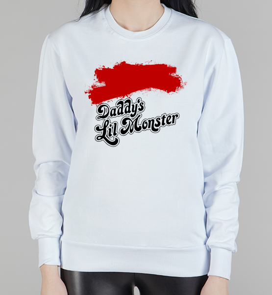 Женский свитшот "Daddy's lil monster"