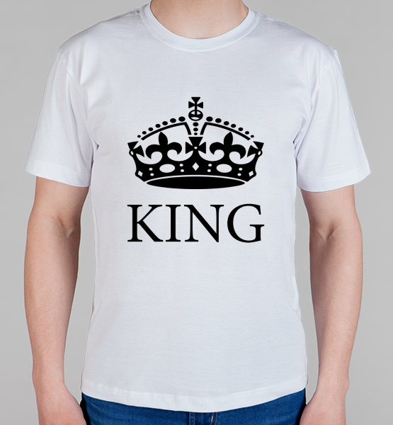 Парная футболка "King (Король)"