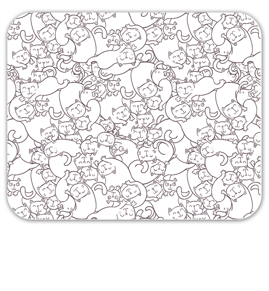 3D коврик для мышки "Котики"