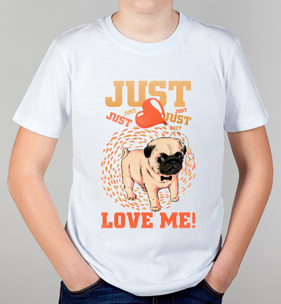 Детская футболка "Just love me"