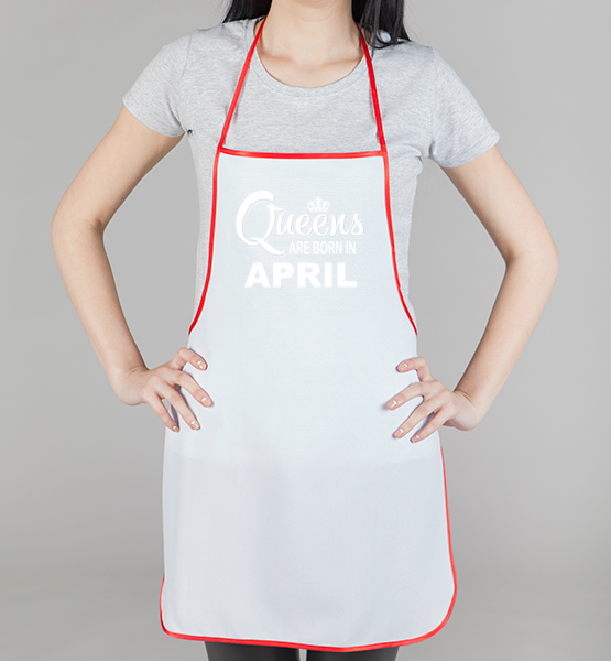 Фартук Queens are born April