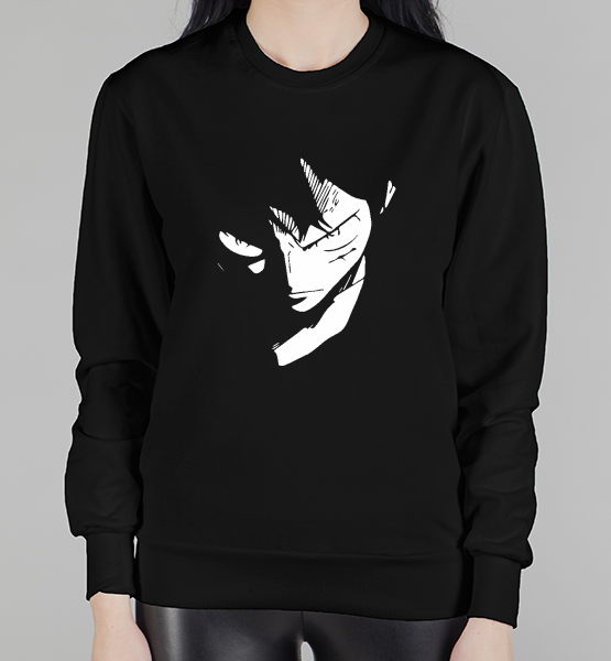 Женский свитшот "Луффи из аниме One Piece"