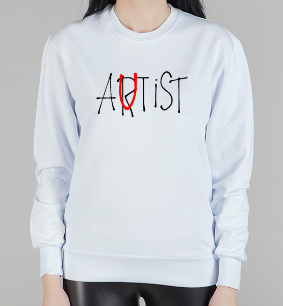 Женский свитшот "Artist/Autist"