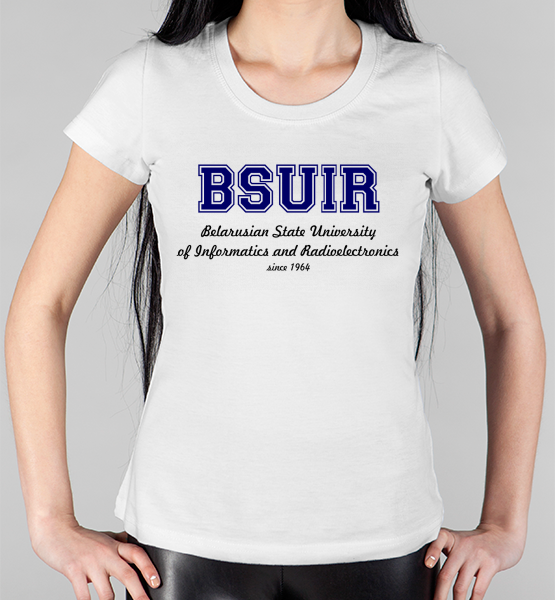 Женская футболка "БГУИР"