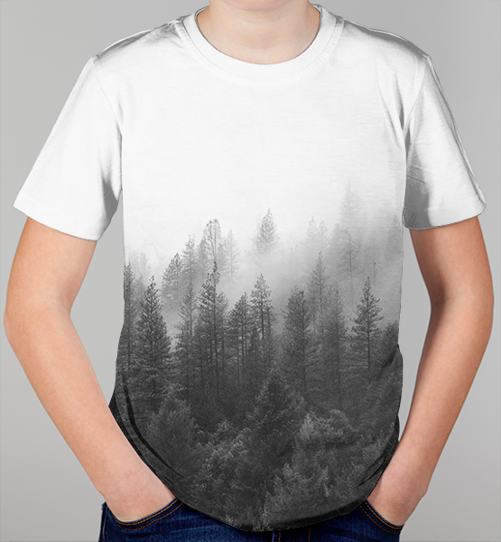 Детская 3D футболка "Мистический лес"