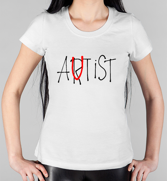 Женская футболка "Artist/Autist"