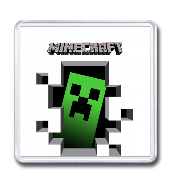 Магнит 65×65 "Minecraft (Крипер)"
