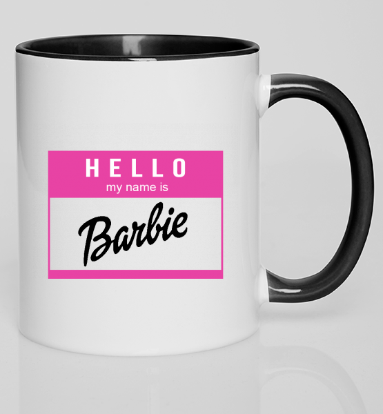Цветная кружка "My name is Barbie"