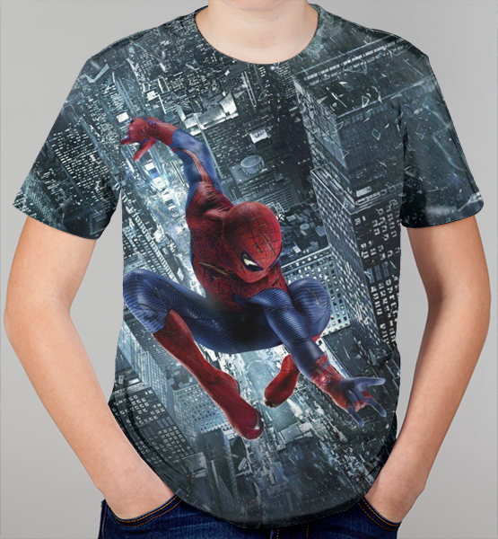 Детская 3D футболка "Человек-паук"