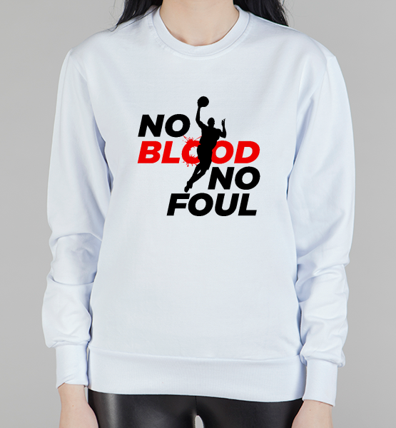 Женский свитшот "No blood No foul"