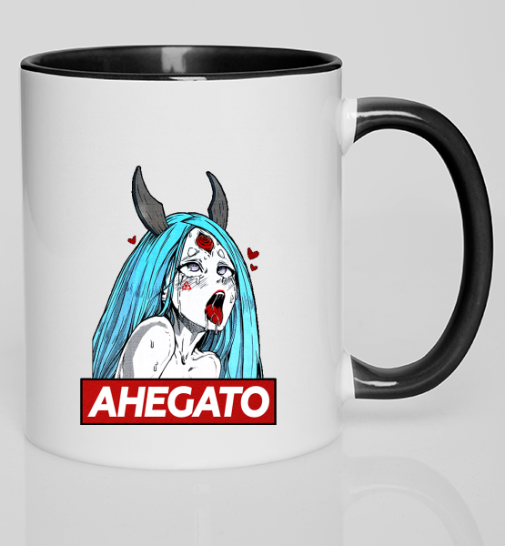 Цветная кружка "Ahegao kaguya/ ахегао кагуя"
