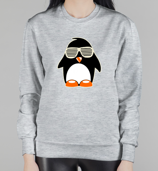 Женский свитшот "Пингвинчик"