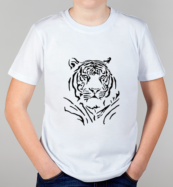 Детская футболка "Новогодний тигр"