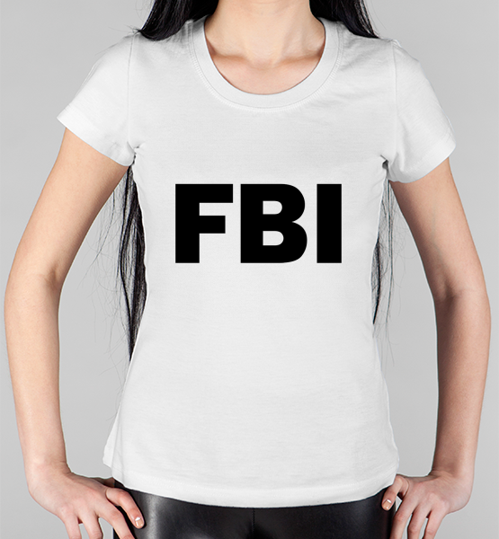 Женская футболка "FBI"
