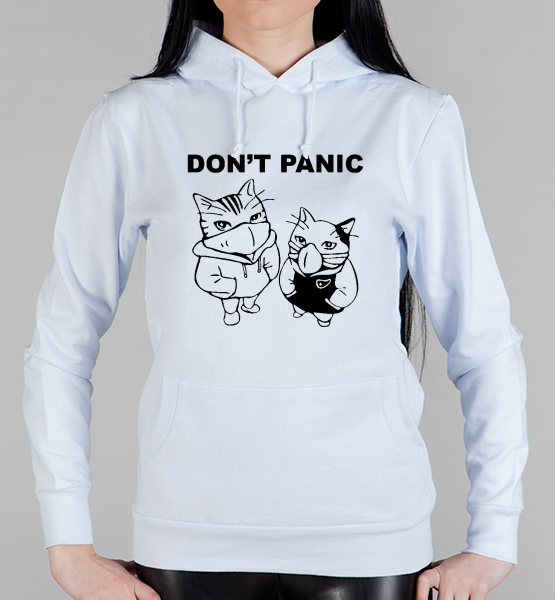 Женская толстовка "Коты Don't panic"
