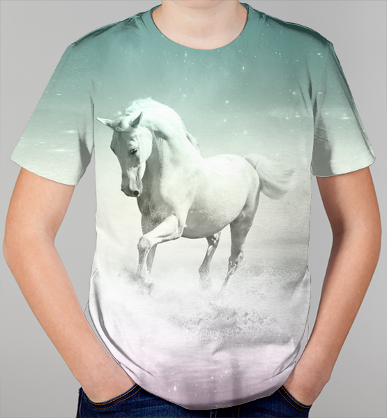 Детская 3D футболка "Лошадь"