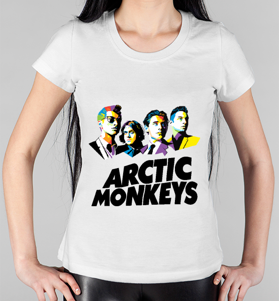 Женская футболка "Arctic monkeys (поп-арт)"