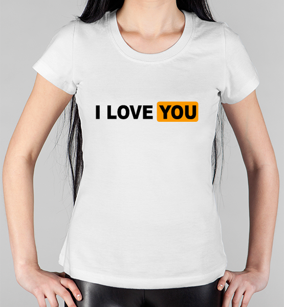 Женская футболка "I love you (ph edition)"